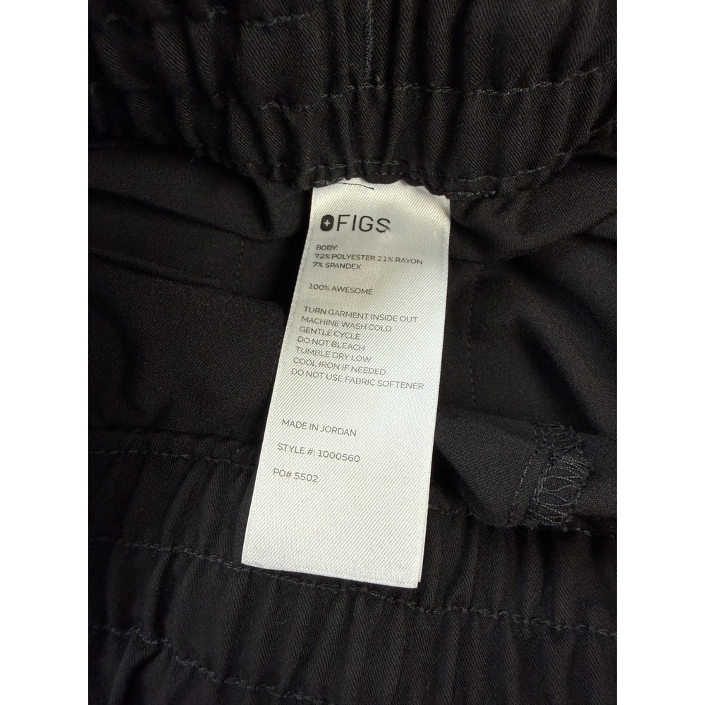 Lot Of 2 - FIGS High Waisted Yola Yoga Waist Band Black Scrub Pants Size XS - Picture 9 of 16